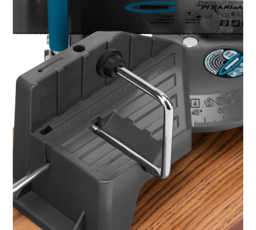 Стусло прецизионное, двухплоскостное, пила 600 мм, две прижимные струбцины, ограничительный упор Gross