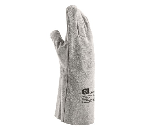 Перчатки спилковые с манжетой для садовых и строительных работ, размер XL, Сибртех