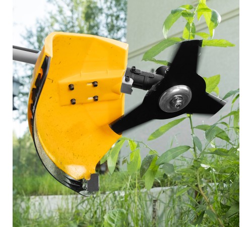 Триммер бензиновый DR-25, 25 см3, неразъемная штанга, состоит из 2 частей Denzel