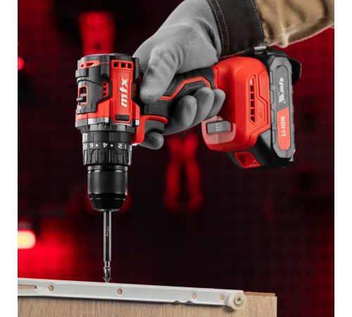 Дрель-шуруповерт аккумуляторная ударная бесщет. CIDS-BL-20, Li-Ion, 20 В// MTX