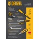 Набор инструментов, 1/2", 1/4", CrV, S2, пластиковый кейс, 84 предмета Denzel