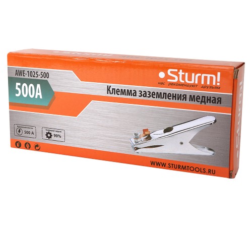 Клемма заземления 500A, медная Sturm! Клемма заземления 500A, медная Sturm!