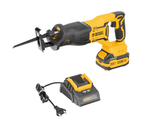 Пила сабельная аккумуляторная бесщет. RS-250, Li-Ion, 20 В Denzel