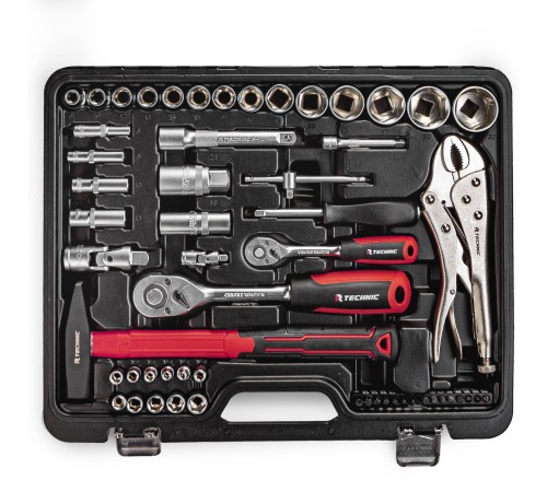 RUNTEC RT-HT72T Набор ручных инструментов RUNTEC TECHNIC 72 предмета 1/2", 1/4"