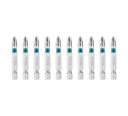 Бита PZ2х50мм, сталь S2, шестигр., 10 шт. Gross