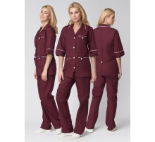 Костюм женский Диана (тк.ТиСи), бордовый