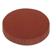 Круг абразивный на ворсовой подложке под "липучку", P 80, 125 мм, 10 шт Matrix