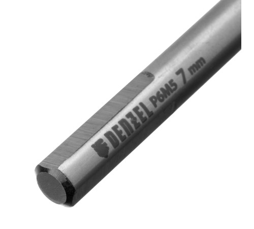 Сверло спиральное по металлу 7,0 x 109мм, Р6М5, Golden Tip, многогранная заточка Denzel