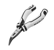 Длинногубцы Mini, 125 мм, изогнутые, авторазжим, Pro Matrix