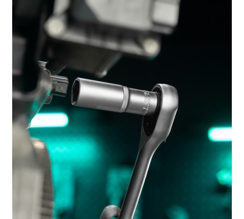 Головка торцевая удлиненная, 19 мм, шестигранная, CrV, под квадрат 1/2 Stels