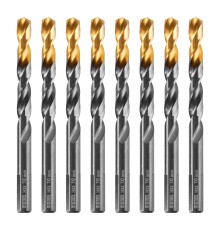 Сверло по металлу, 10 мм, HSS-Tin, Golden Tip, 8 шт. Denzel Сверло по металлу, 10 мм, HSS-Tin, Golden Tip, 8 шт. Denzel