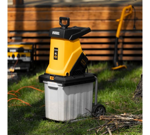 Измельчитель садовый электрический ECS-2700, 2700 Вт, 40 мм Denzel