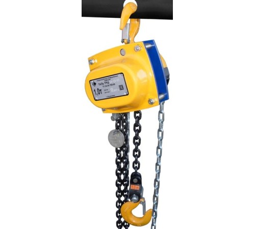 Таль ручная шестеренная цепная стационарная ТРШСп 1,0 т 12 м