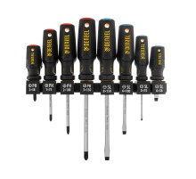 Набор отверток на полке, 8 шт., PH+SL, S2, 3к рукоятка Denzel