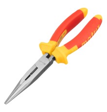 Длинногубцы прямые Insulated, 200 мм, двухкомпонентные рукоятки Matrix Professional Длинногубцы прямые Insulated, 200 мм, двухкомпонентные рукоятки Matrix Professional