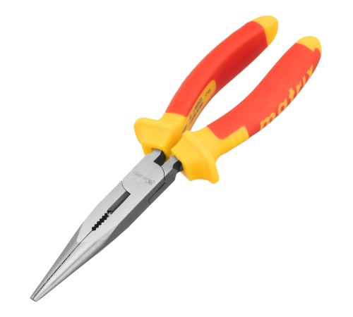 Длинногубцы прямые Insulated, 200 мм, двухкомпонентные рукоятки Matrix Professional Длинногубцы прямые Insulated, 200 мм, двухкомпонентные рукоятки Matrix Professional