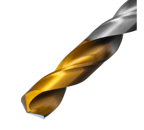 Сверло спиральное по металлу 12 x 151 мм, Р6М5, Golden Tip  Denzel