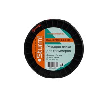 Леска для триммера, d=2.4 мм, l=100 м, КРУГ, оранжевый БОБИНА Sturm!
