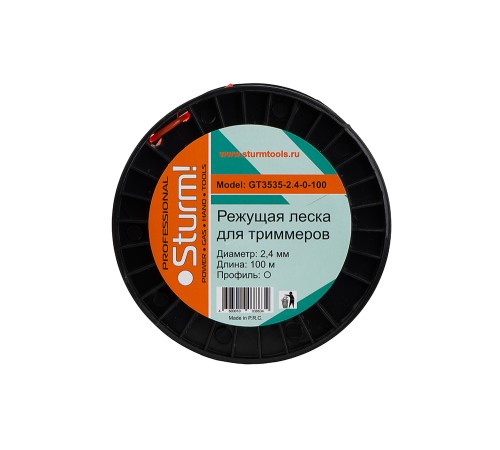 Леска для триммера Sturm! GT3535-2.4-0-100
