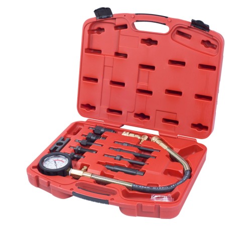 Компрессометр дизельный, 0-70 атм, комплект адаптеров МАСТАК 120-11070C