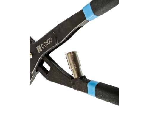 Клещи переставные, 300мм, зев 40мм, автоматический шарнир, ПВХ рукоятки, СОЮЗ