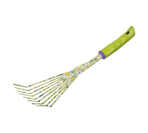 Грабли веерные 9 - зубые, 75 х 385 мм, стальные, пластиковая рукоятка, Flower Green, Palisad Грабли веерные 9 - зубые, 75 х 385 мм, стальные, пластиковая рукоятка, Flower Green, Palisad