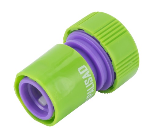 Соединитель пластмассовый, быстросъемный для шланга 3/4, аквастоп Palisad