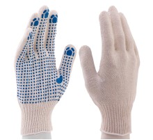 Перчатки х/б, ПВХ покрытие, "Точка", 10 класс