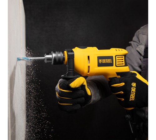 Дрель ударная ID-750, 750 Вт, 0-3000 об/мин, 48000 уд/мин Denzel