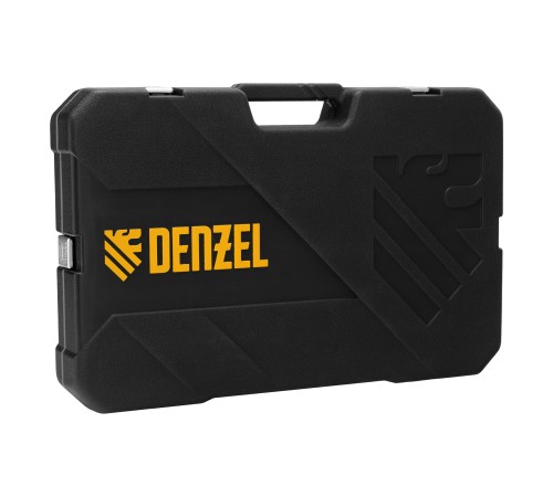 Набор инструментов, 1/2", 3/8", 1/4", CrV, S2, пластиковый кейс, 232 предмета Denzel