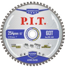 Диск пильный по металлу P.I.T. ACTW15-254T60