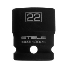 Головка ударная шестигранная, 22 мм, 1/2, CrMo Stels