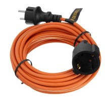 Удлинитель-шнур силовой Garden Series, ПВС, 10м, 1 розетка, 3 x 1 мм, Denzel