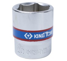 Головка торцевая стандартная шестигранная 3/8", 20 мм KING TONY 333520M
