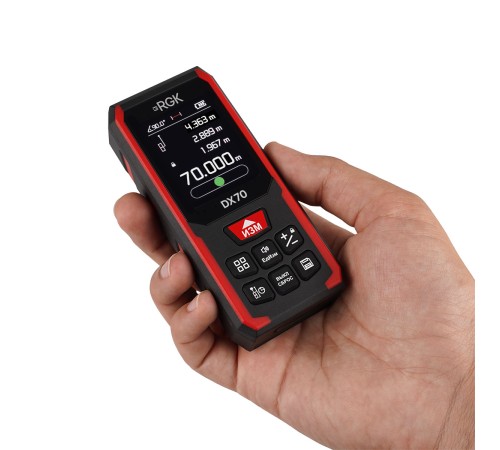 Лазерный дальномер RGK DX70 с поверкой