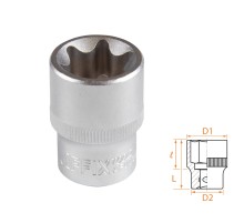 Головка торцевая TORX Е-стандарт 1/2", E24 AFFIX AF00043024 Головка торцевая TORX Е-стандарт 1/2", E24 AFFIX AF00043024