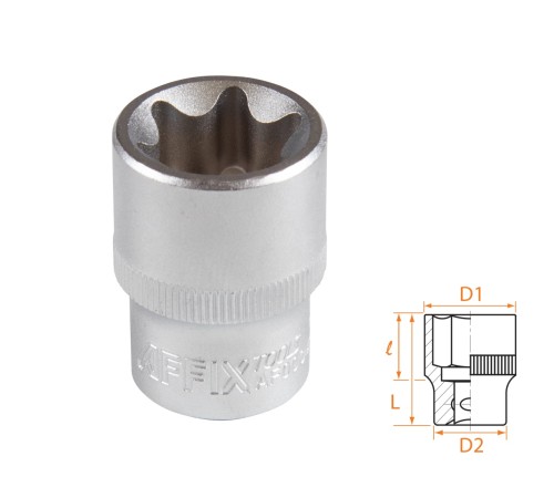 Головка торцевая TORX Е-стандарт 1/2", E24 AFFIX AF00043024 Головка торцевая TORX Е-стандарт 1/2", E24 AFFIX AF00043024