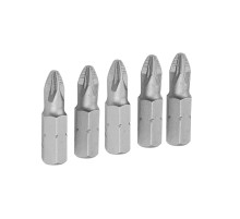 Набор вставок (бит) торцевых 1/4", Pozidriv, PZ2, 25 мм, 5 предметов TOLSEN TT20273