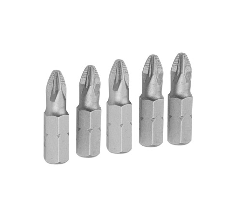 Набор вставок (бит) торцевых 1/4", Pozidriv, PZ2, 25 мм, 5 предметов TOLSEN TT20273