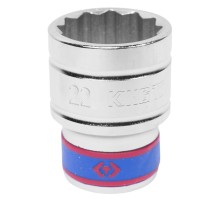 Головка торцевая стандартная двенадцатигранная 1/2", 22 мм KING TONY 433022M Головка торцевая стандартная двенадцатигранная 1/2", 22 мм KING TONY 433022M