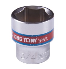 Головка торцевая стандартная шестигранная 3/8", 3/4", дюймовая KING TONY 333524S