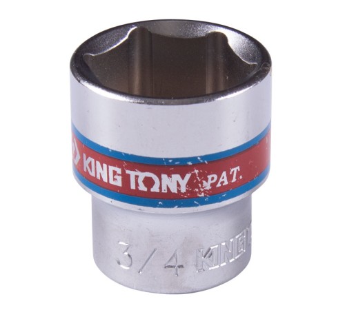 Головка торцевая стандартная шестигранная 3/8", 3/4", дюймовая KING TONY 333524S Головка торцевая стандартная шестигранная 3/8", 3/4", дюймовая KING TONY 333524S