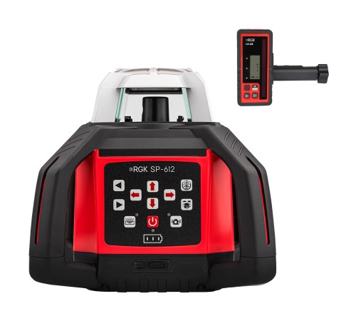 Комплект: ротационный нивелир RGK SP-612 + миллиметровый приёмник излучения RGK LD-88