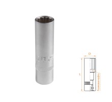 Головка свечная двенадцатигранная 1/2", 14 мм, резиновый фиксатор AFFIX AF00242014 Головка свечная двенадцатигранная 1/2", 14 мм, резиновый фиксатор AFFIX AF00242014