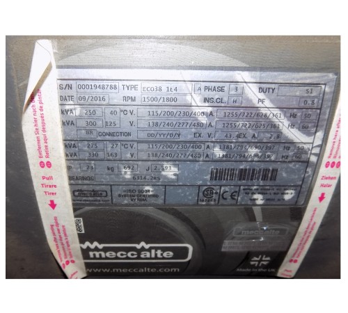 Mecc Alte ECO38-1L SAE 2/11,5 (200 кВт) Mecc Alte ECO38-1L SAE 2/11,5 (200 кВт)