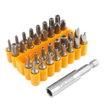 Набор вставок (бит) 1/4", Security hex, TorxTR, Spaner, Torg-Set, Tri-Wing, 33 предмета TOLSEN TT20369 Набор вставок (бит) 1/4", Security hex, TorxTR, Spaner, Torg-Set, Tri-Wing, 33 предмета TOLSEN TT20369