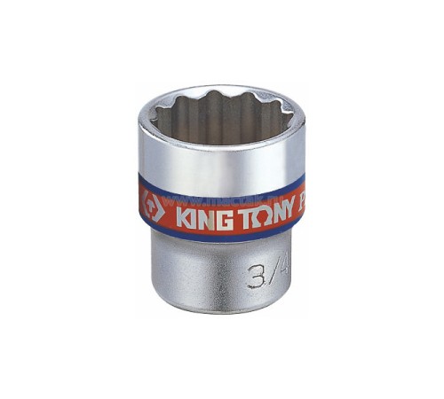 Головка торцевая стандартная двенадцатигранная 3/8", 3/8", дюймовая KING TONY 333012S Головка торцевая стандартная двенадцатигранная 3/8", 3/8", дюймовая KING TONY 333012S
