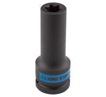 Головка торцевая ударная глубокая TORX Е-стандарт 3/4", E24, L = 110 мм KING TONY 647524M Головка торцевая ударная глубокая TORX Е-стандарт 3/4", E24, L = 110 мм KING TONY 647524M