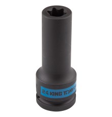 Головка торцевая ударная глубокая TORX Е-стандарт 3/4", E24, L = 110 мм KING TONY 647524M