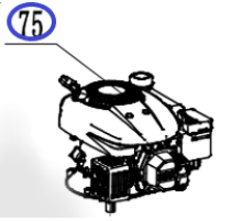 Двигатель бензиновый KV180A SAV (G46;51;53)/Gasoline engine KV180A SAV (G46;51;53), №51 (31303500020)